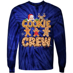 Christmas Cookie Crew Pajamas Baking Family Funny Tie-Dye Long Sleeve Shirt