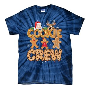 Christmas Cookie Crew Pajamas Baking Family Funny Tie-Dye T-Shirt