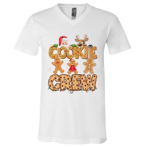 Christmas Cookie Crew Pajamas Baking Family Funny V-Neck T-Shirt