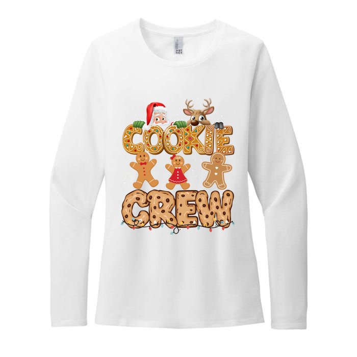 Christmas Cookie Crew Pajamas Baking Family Funny Womens CVC Long Sleeve Shirt