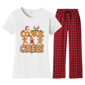 Christmas Cookie Crew Pajamas Baking Family Funny Women's Flannel Pajama Set