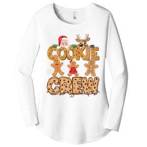 Christmas Cookie Crew Pajamas Baking Family Funny Women's Perfect Tri Tunic Long Sleeve Shirt