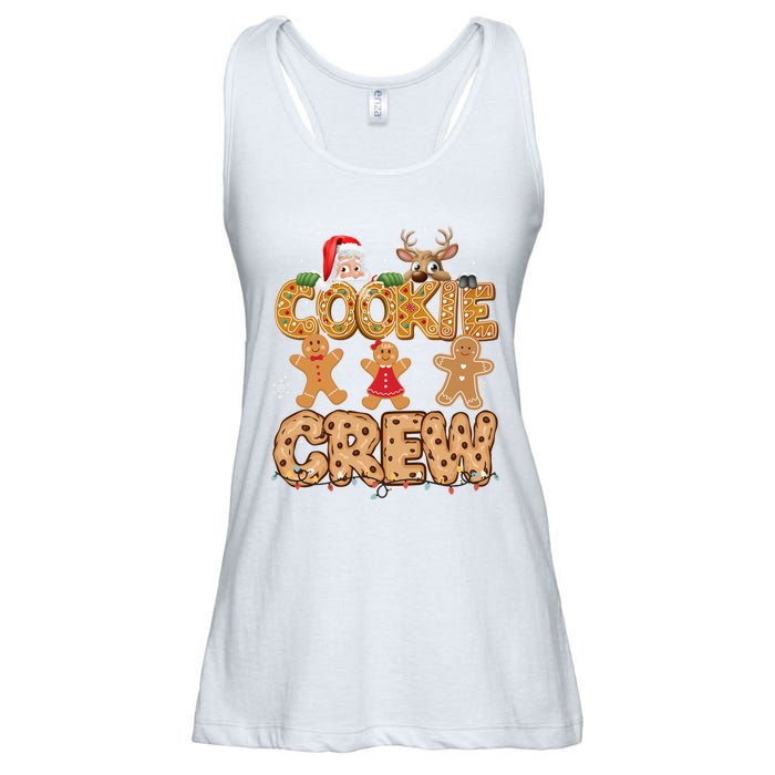 Christmas Cookie Crew Pajamas Baking Family Funny Ladies Essential Flowy Tank