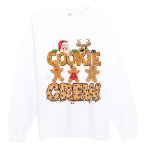 Christmas Cookie Crew Pajamas Baking Family Funny Premium Crewneck Sweatshirt