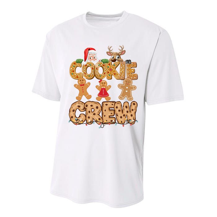 Christmas Cookie Crew Pajamas Baking Family Funny Performance Sprint T-Shirt