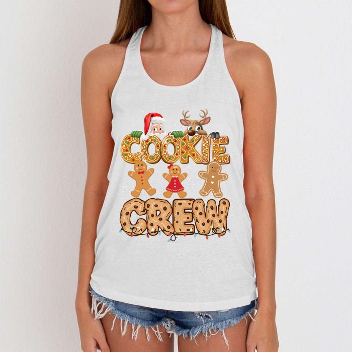 Christmas Cookie Crew Pajamas Baking Family Funny Women's Knotted Racerback Tank