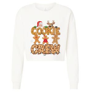 Christmas Cookie Crew Pajamas Baking Family Funny Cropped Pullover Crew