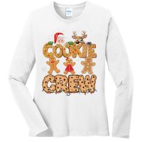 Christmas Cookie Crew Pajamas Baking Family Funny Ladies Long Sleeve Shirt