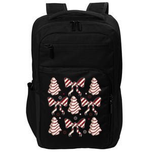 Cute Christmas Coquette Snack Cake Trees Impact Tech Backpack