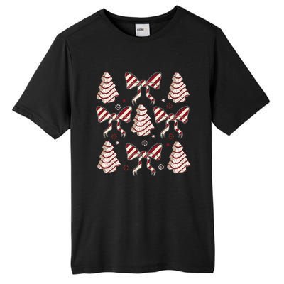 Cute Christmas Coquette Snack Cake Trees Tall Fusion ChromaSoft Performance T-Shirt