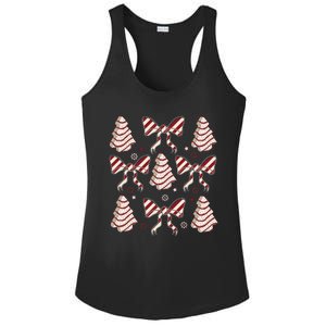 Cute Christmas Coquette Snack Cake Trees Ladies PosiCharge Competitor Racerback Tank