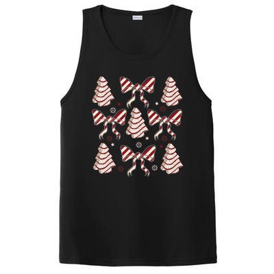 Cute Christmas Coquette Snack Cake Trees PosiCharge Competitor Tank