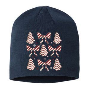 Cute Christmas Coquette Snack Cake Trees Sustainable Beanie