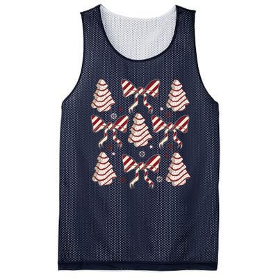 Cute Christmas Coquette Snack Cake Trees Mesh Reversible Basketball Jersey Tank