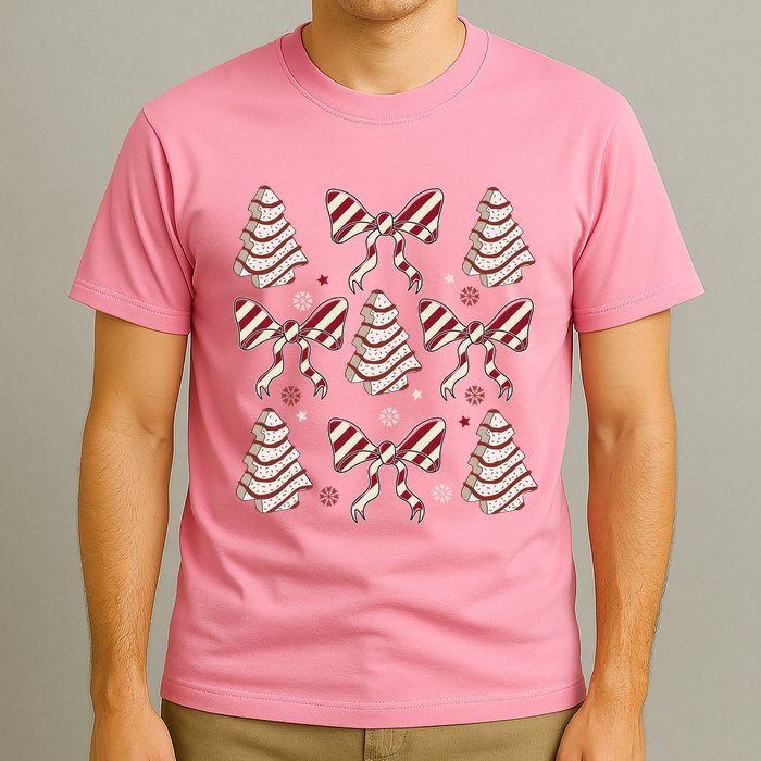 Cute Christmas Coquette Snack Cake Trees T-Shirt