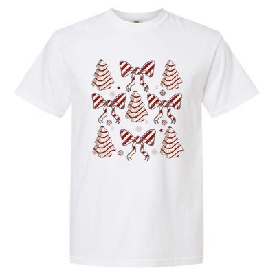 Cute Christmas Coquette Snack Cake Trees Garment-Dyed Heavyweight T-Shirt