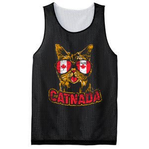 Catnada Canadian Cat Animal Canada Day Canada Mesh Reversible Basketball Jersey Tank