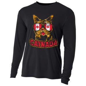 Catnada Canadian Cat Animal Canada Day Canada Cooling Performance Long Sleeve Crew