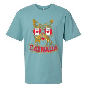 Catnada Canadian Cat Animal Canada Day Canada Sueded Cloud Jersey T-Shirt