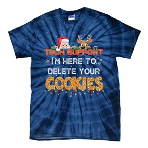 Christmas Cookie Crew Pajamas Tech Baking Family Funny Tie-Dye T-Shirt