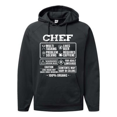 Chef Cooking Performance Fleece Hoodie