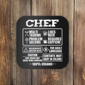 Chef Cooking Coaster