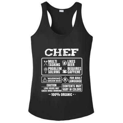 Chef Cooking Ladies PosiCharge Competitor Racerback Tank