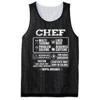 Chef Cooking Mesh Reversible Basketball Jersey Tank