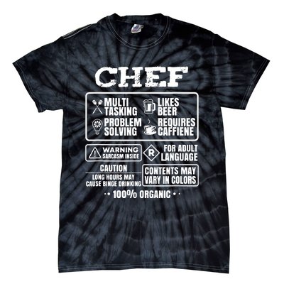 Chef Cooking Tie-Dye T-Shirt