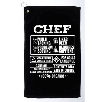 Chef Cooking Platinum Collection Golf Towel