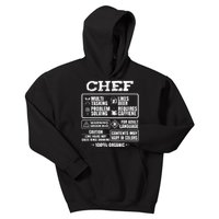 Chef Cooking Kids Hoodie