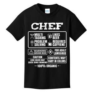 Chef Cooking Kids T-Shirt