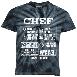 Chef Cooking Kids Tie-Dye T-Shirt