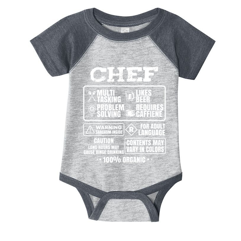 Chef Cooking Infant Baby Jersey Bodysuit