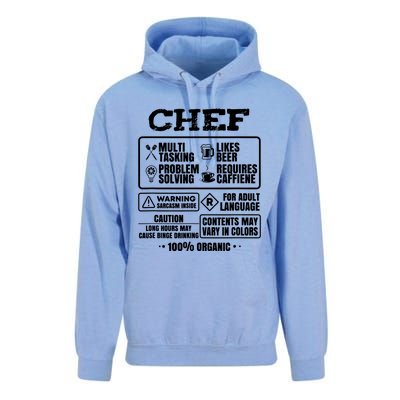 Chef Cooking Unisex Surf Hoodie