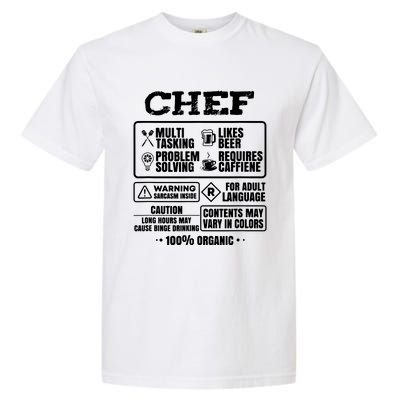 Chef Cooking Garment-Dyed Heavyweight T-Shirt