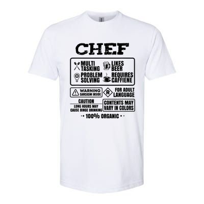 Chef Cooking Softstyle CVC T-Shirt