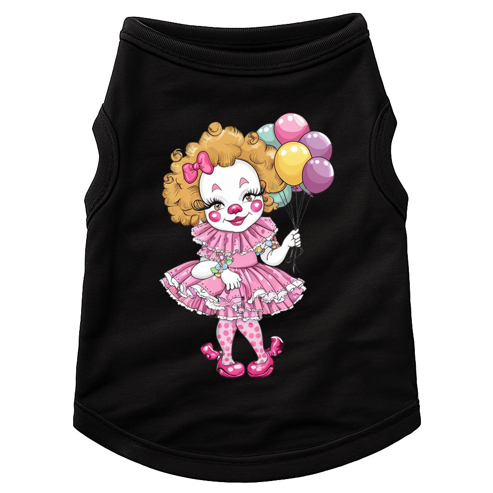 Cute Clowncore Coquette Aesthetic Clown Gift Doggie Tank