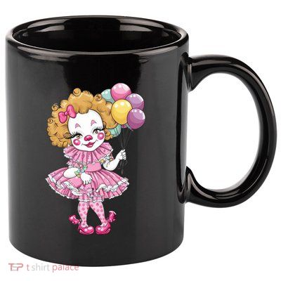 Cute Clowncore Coquette Aesthetic Clown Gift 11oz C Handle Ceramic Mug