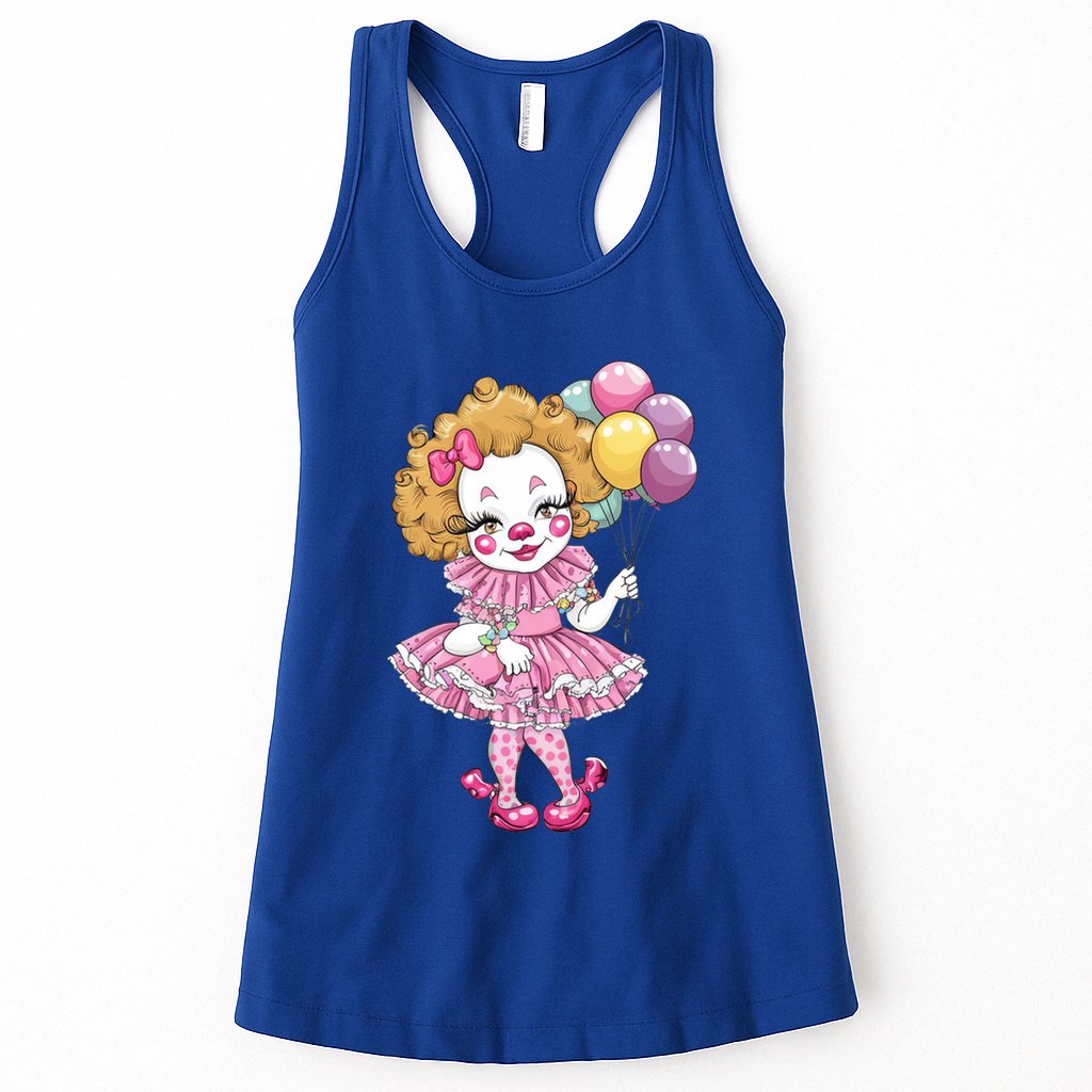 Cute Clowncore Coquette Aesthetic Clown Gift Womens Tank Top