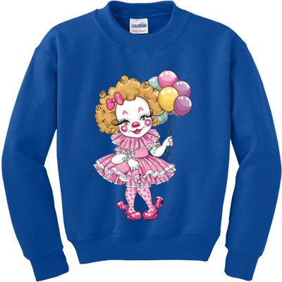 Cute Clowncore Coquette Aesthetic Clown Gift Kids Sweatshirt