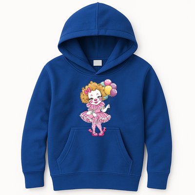 Cute Clowncore Coquette Aesthetic Clown Gift Kids Hoodie