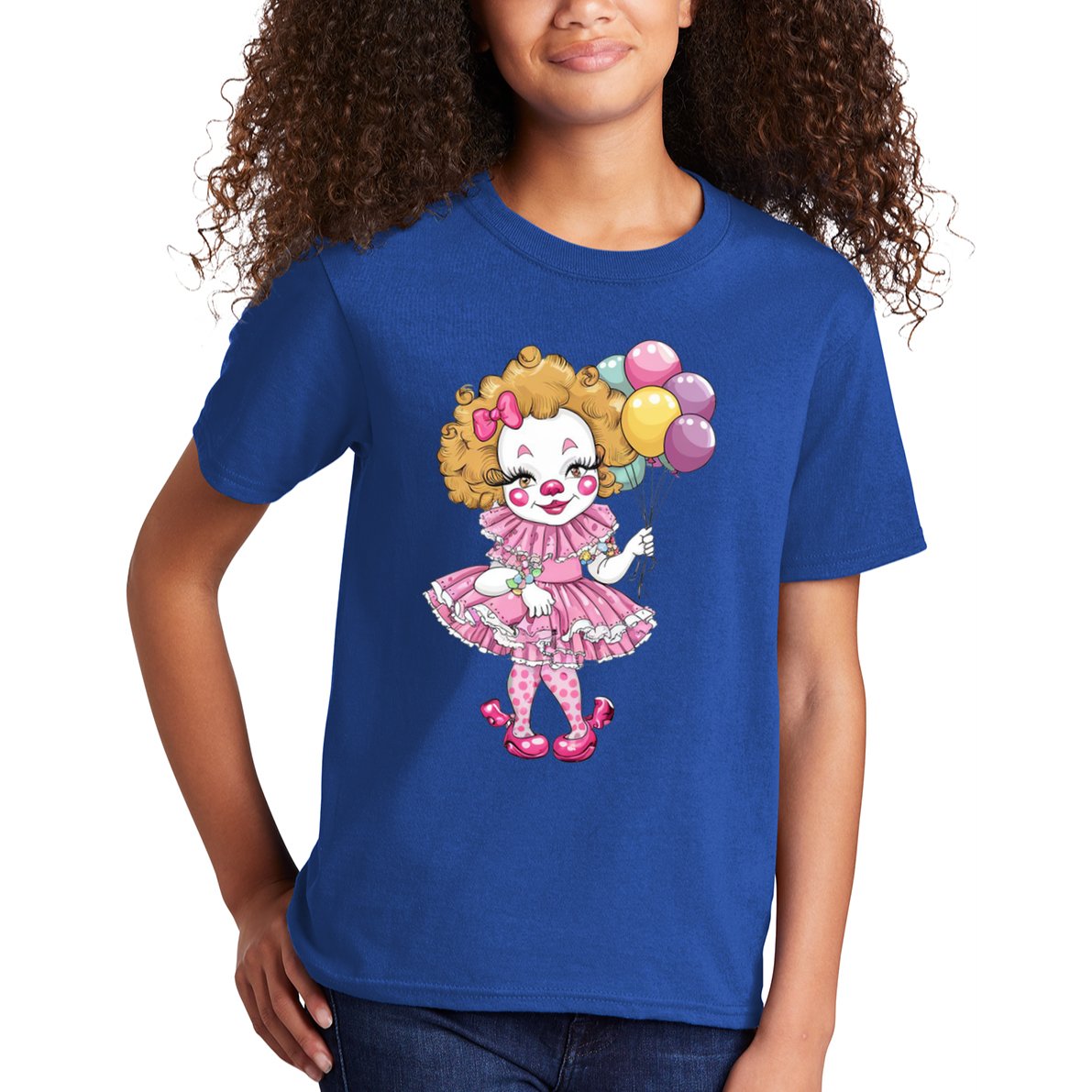 Cute Clowncore Coquette Aesthetic Clown Gift Kids T-Shirt