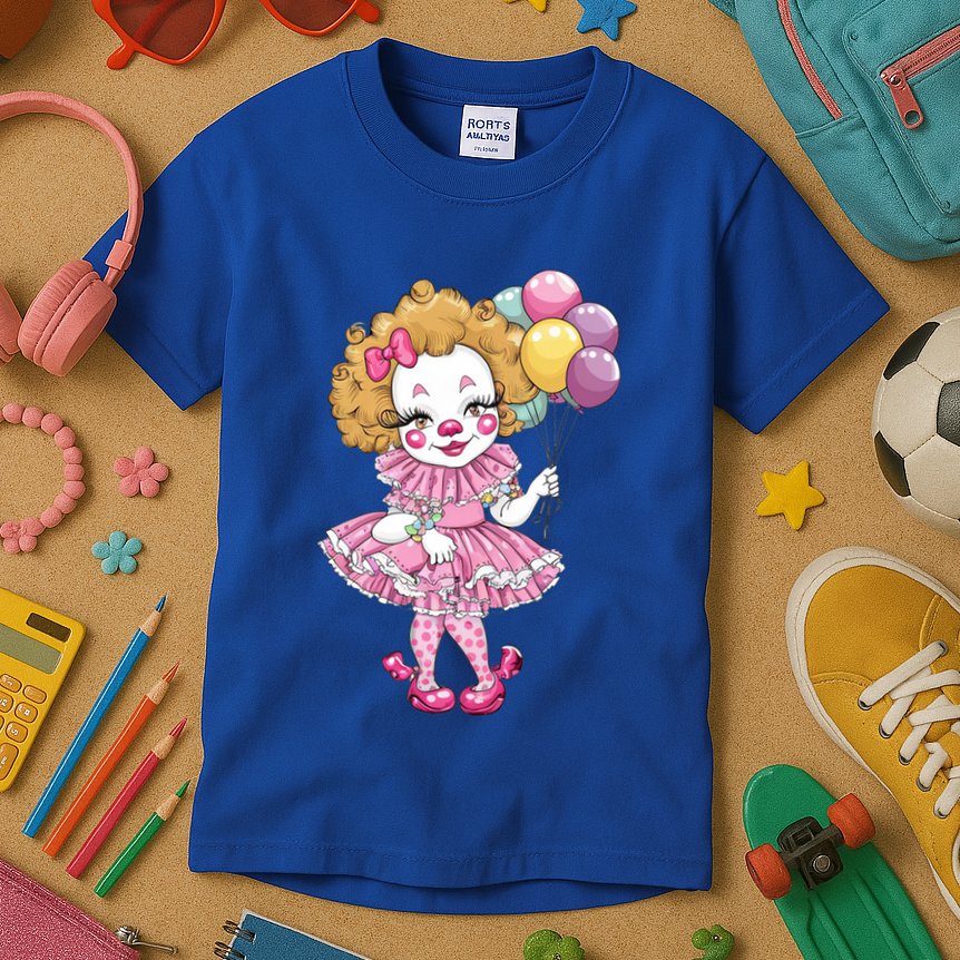 Cute Clowncore Coquette Aesthetic Clown Gift Kids T-Shirt