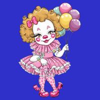 Cute Clowncore Coquette Aesthetic Clown Gift Kids T-Shirt
