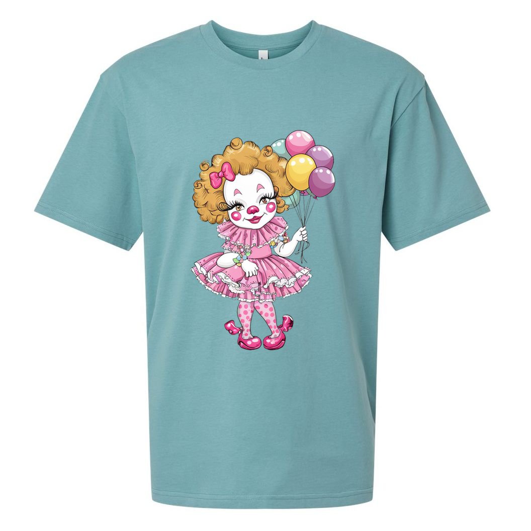 Cute Clowncore Coquette Aesthetic Clown Gift Sueded Cloud Jersey T-Shirt