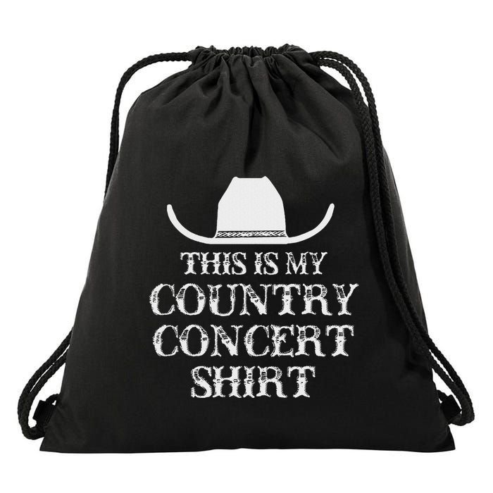 Country Concert Drawstring Bag