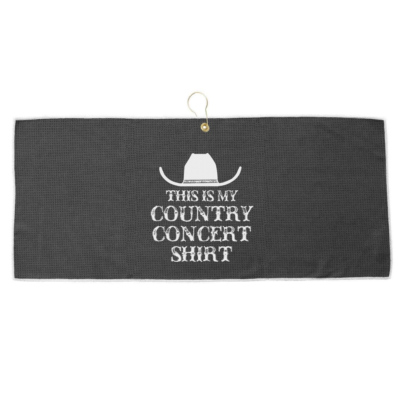 Country Concert Large Microfiber Waffle Golf Towel