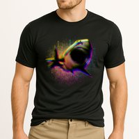 Cool Colorful CMYK Paint Spatter Shark Performance Shirt