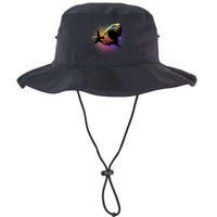 Cool Colorful CMYK Paint Spatter Shark Bucket Hat